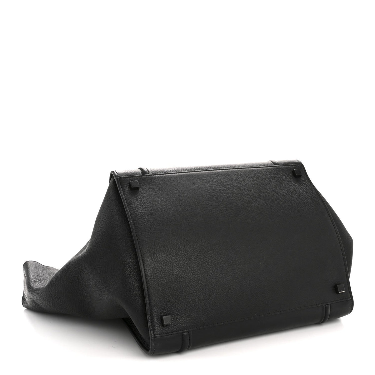 Grained Calfskin Medium Phantom Luggage Black