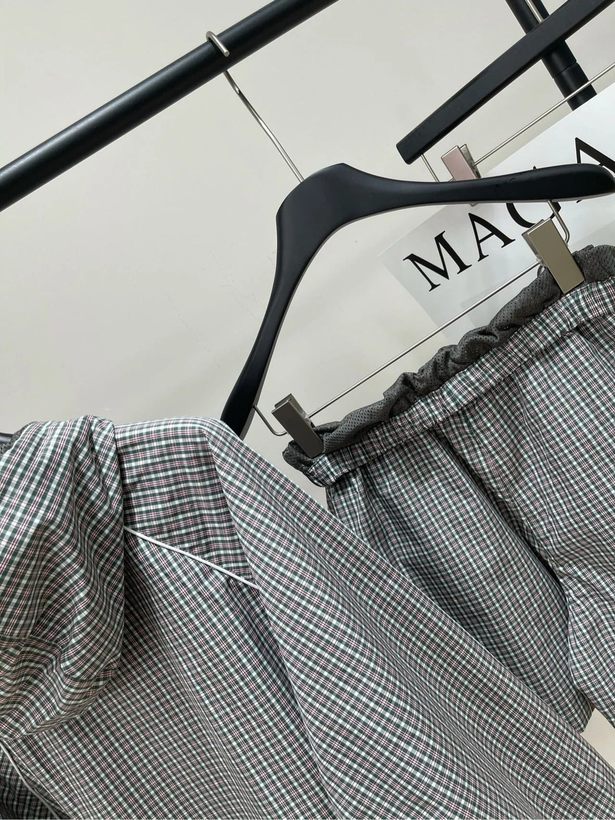 MIUMIU ACTIVEWEAR SET PLAID PATTERN 267917