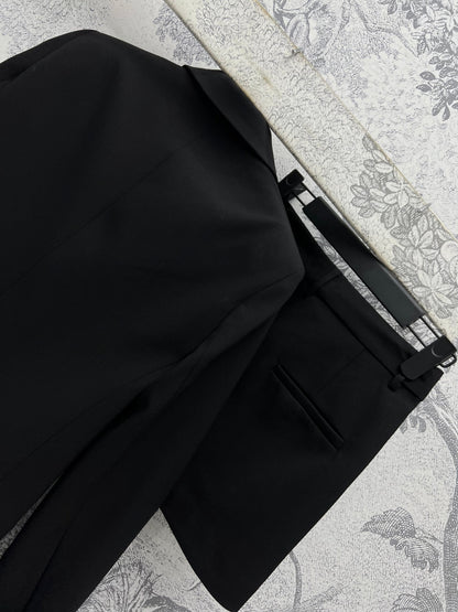 Prada 25 Suit Black Polyester Rayon