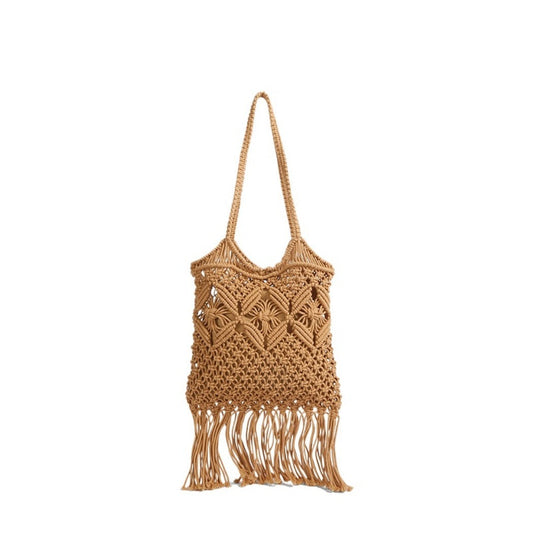 Cosbai - Boho Fringe Crochet Bag - Basic &amp; Chic