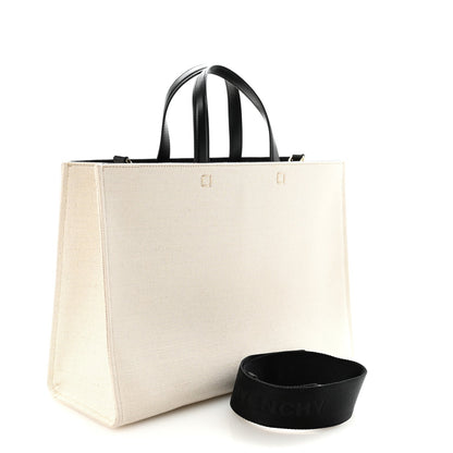 Canvas Medium G-Tote Beige Black