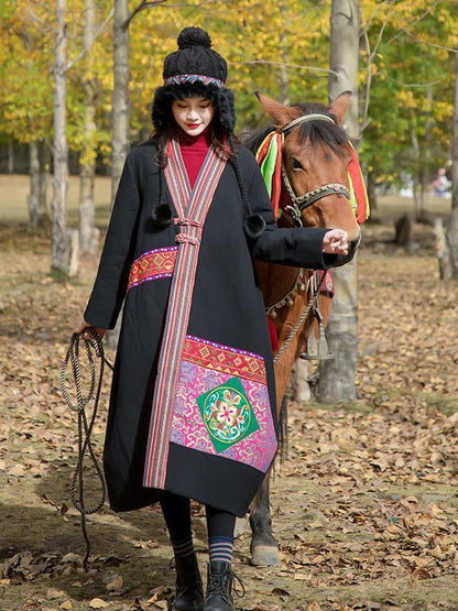 Winter Ethnic Wind Oversize Women'S Cotton-Padded Jackets