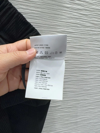 PRADA 25S A-LINE PLAID VELVET SKIRT 256