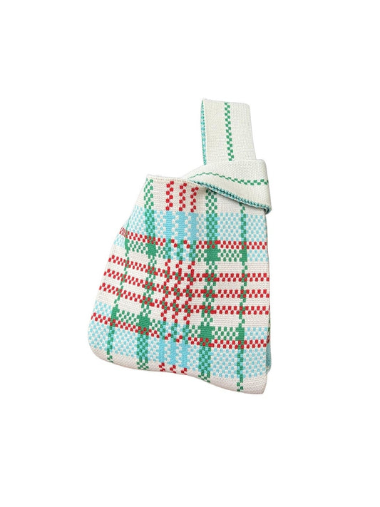 Cosbai - Colorblock Knitted Wristlet Clutch Bag - Casual &amp; Chic