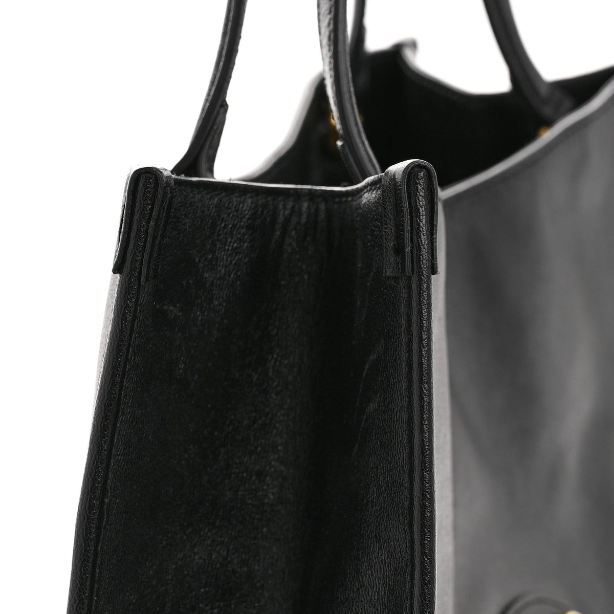 New Sakai Calfskin Lux Horsebit 1955 Tote Bag Black