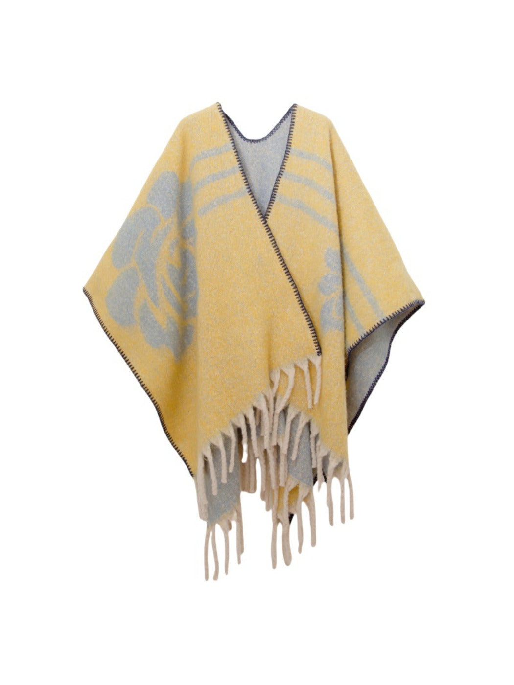 Scarvii - Floral Jacquard Winter Shawl Scarf