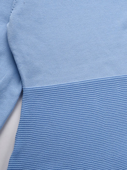 Puff Sleeves Wrap Solid Color Round-Neck Mini Dresses