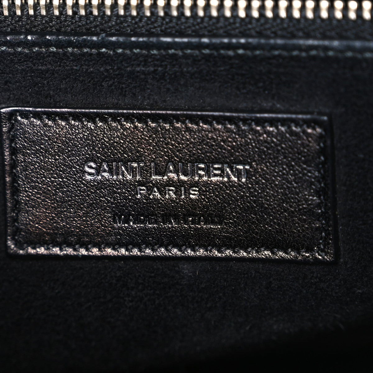 Calfskin Crocodile Embossed Small Sac de Jour Black