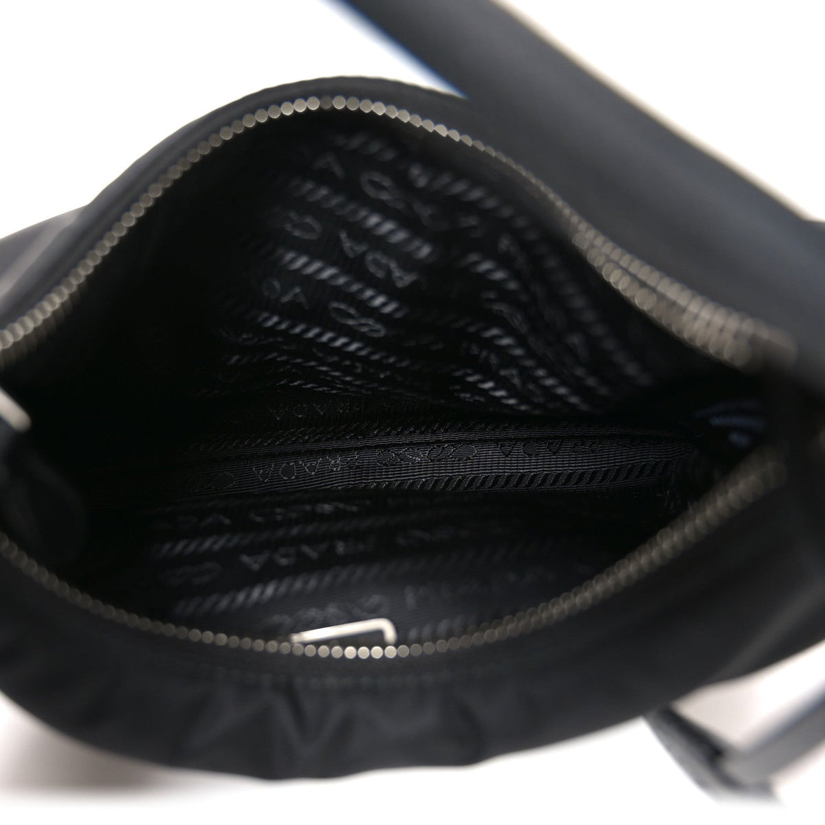 Tessuto Nylon Saffiano Mini Re-Edition 2005 Bag Black