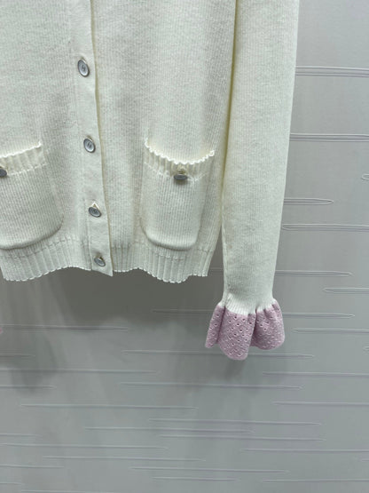 CHANEL WOOL LONG SLEEVE CARDIGAN STYLE 283