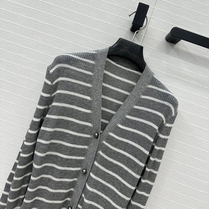 CD 25 Cardigan Grey Linen Cashmere