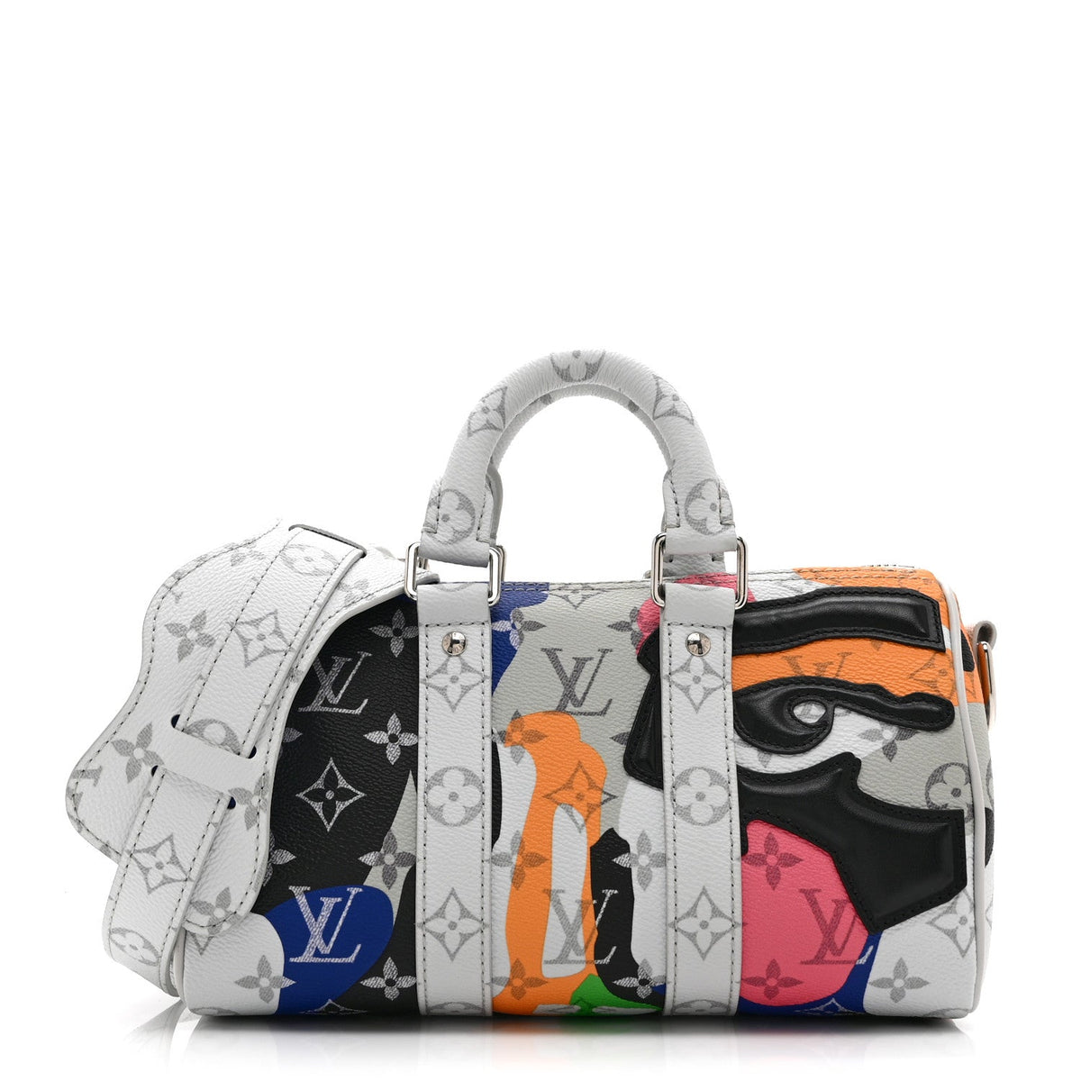 Monogram Calfskin Keepall Bandouliere 25 Multicolor
