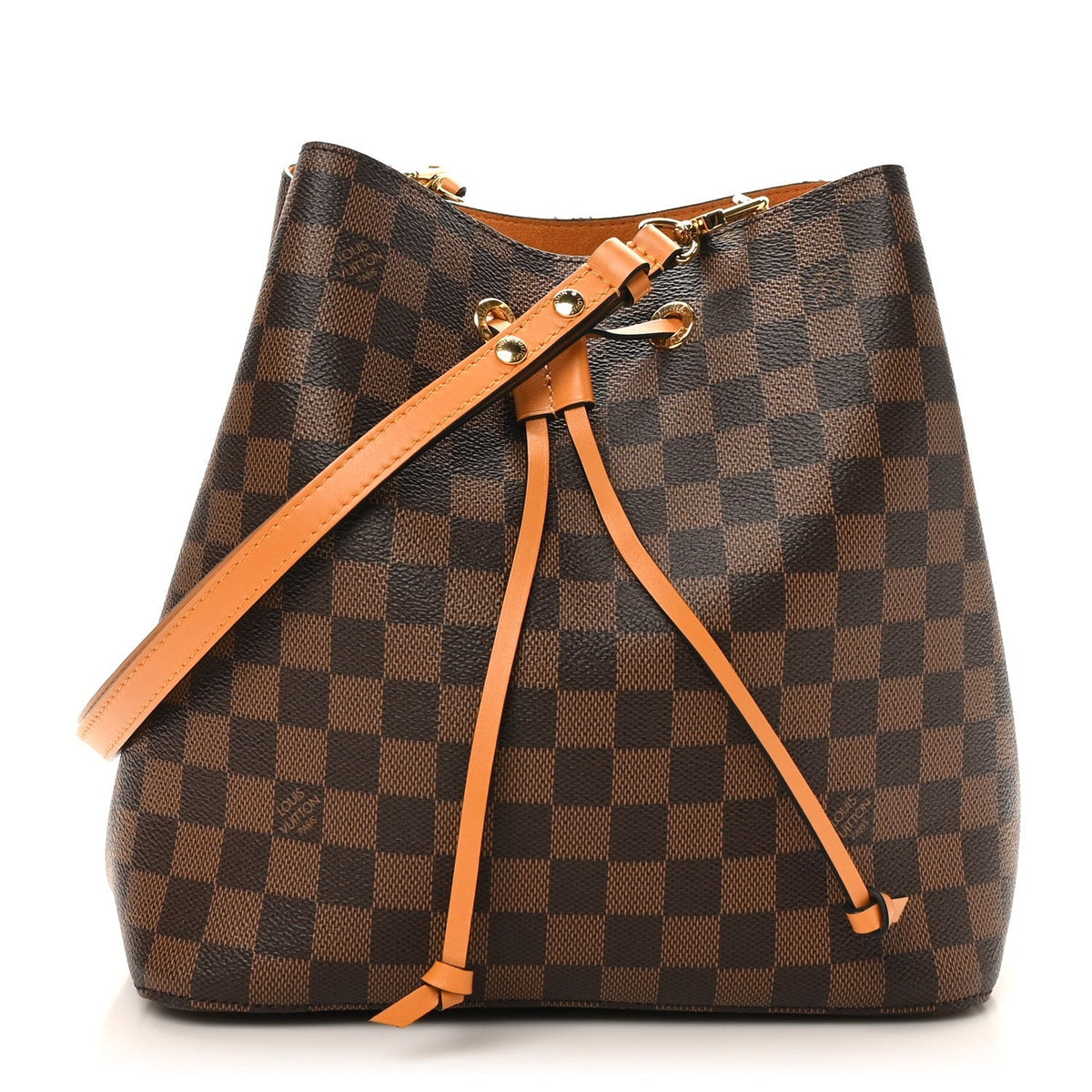 Damier Ebene Neonoe MM Safran