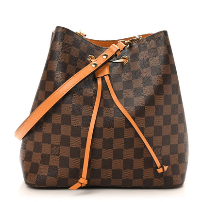 Damier Ebene Neonoe MM Safran