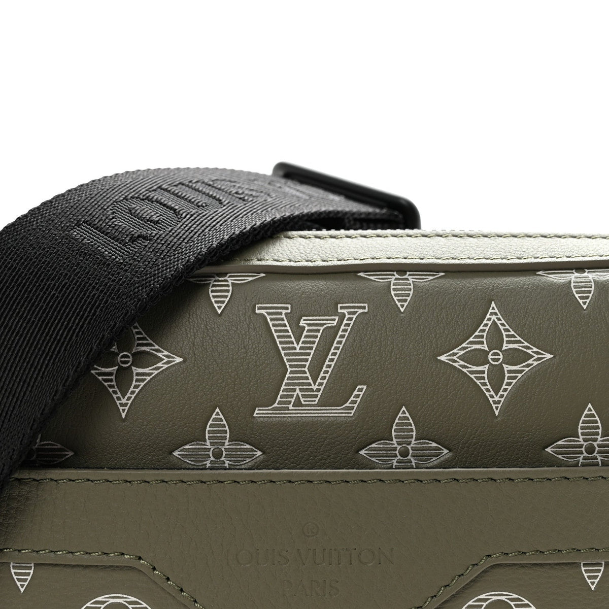 Monogram Shadow G65 Trio Messenger Olive Green