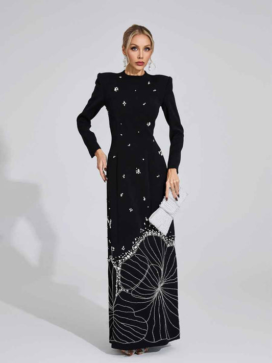 Giselle Classic Maxi Dress In Black