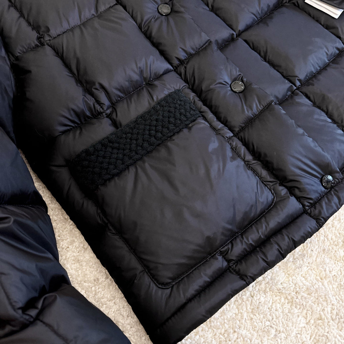 Moncler 2025 Jarcieu Jacket Black Nylon Down