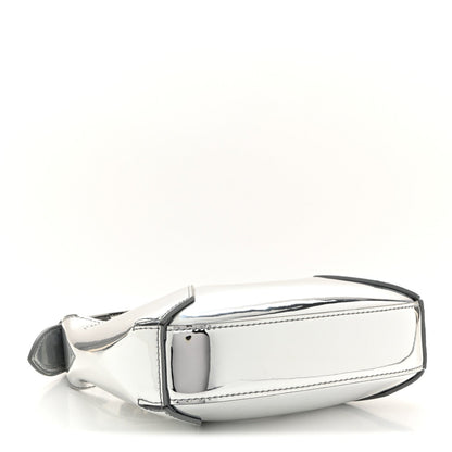 Metallic Jeweled Mini Hobo Bag Silver