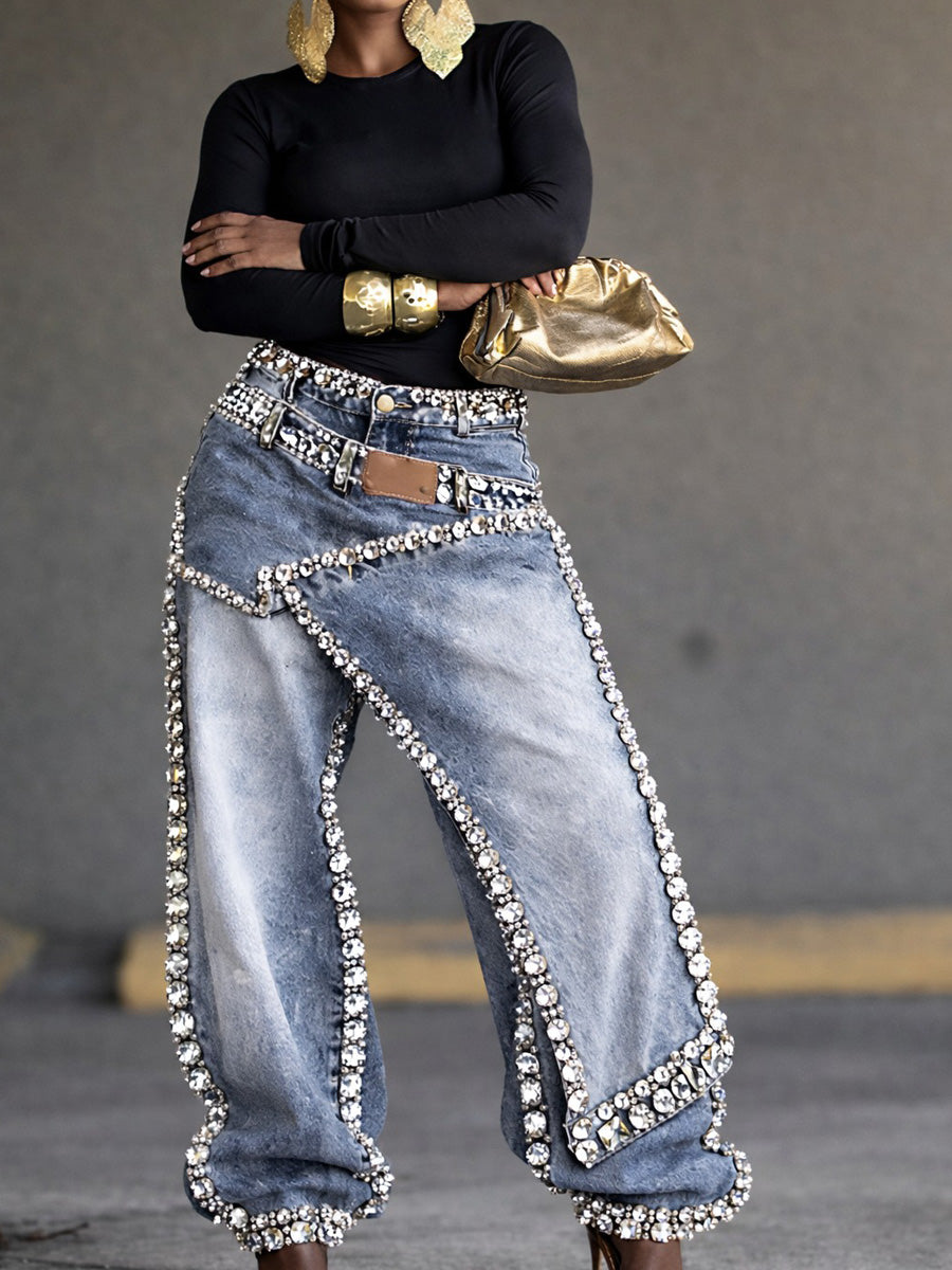 Emery Rhinestone Jeans