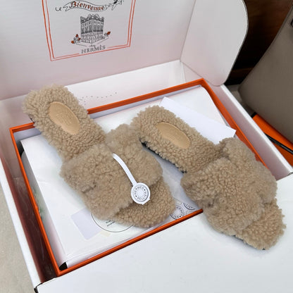 HM Oran Sandal Beige Wool 598202