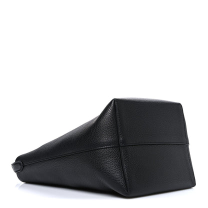 Grained Calfskin Medium N/S Park Tote Black