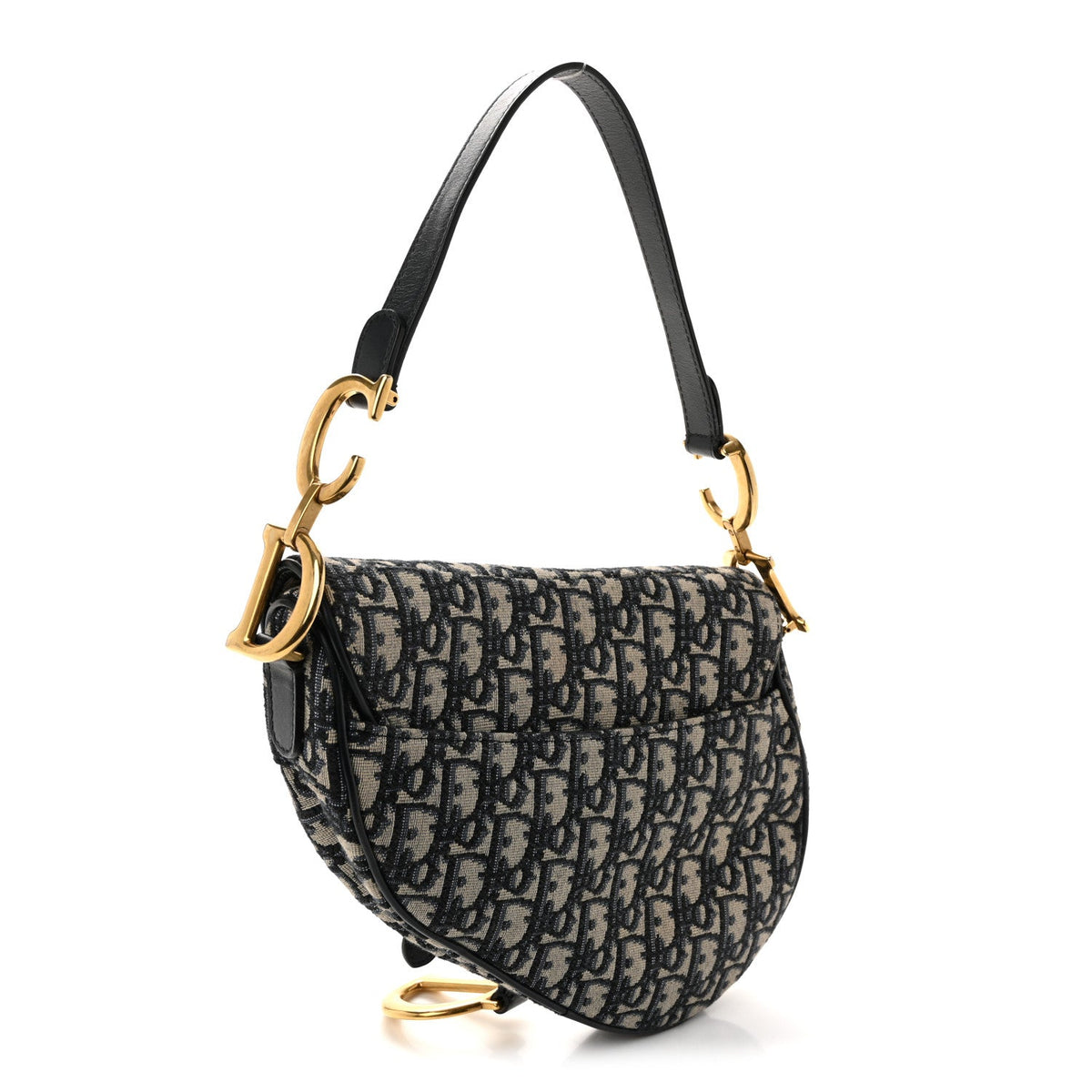 Oblique Saddle Bag Blue