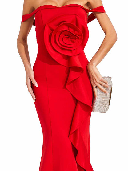 Poppy Maxi Dress In Red