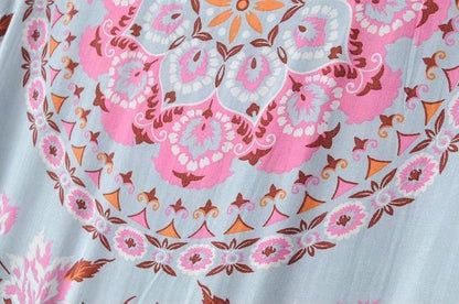 Bohemian Long-Sleeved Lace Sunscreen Loose Blouse