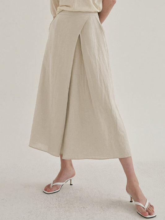 Loose Ninth Pants Solid Color Casual Pants Bottoms