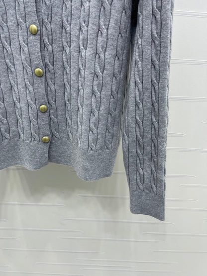 Miu Miu 25 Long Sleeve Knitted Sweater Wool 295626