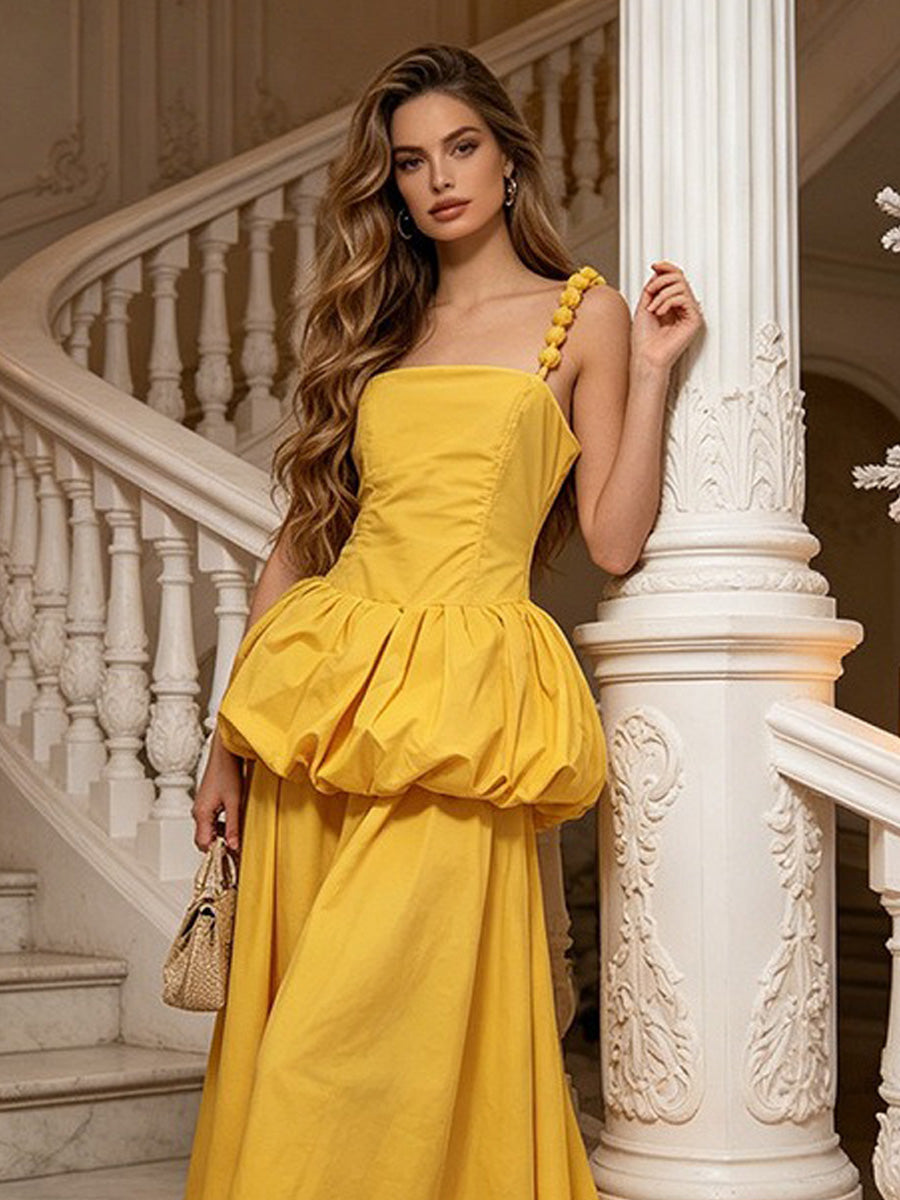 Juliana Fresh Resort-Style Spaghetti Strap Maxi Dress
