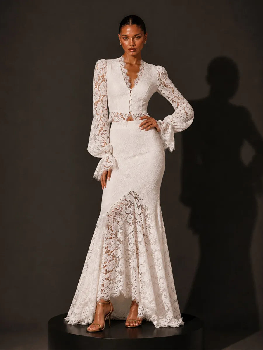 Piper Lace Slim-Fit Bodycon Skirt Set