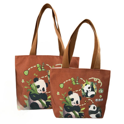Cosbai - Panda Canvas Tote Bag - Durable &amp; Playful
