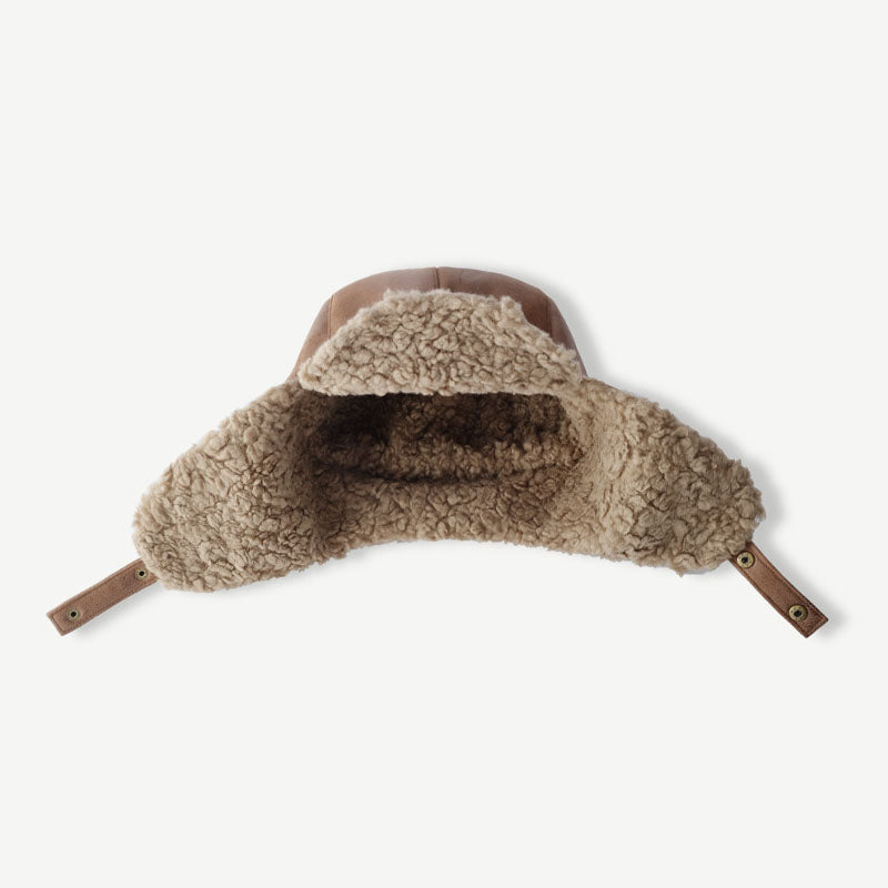 Vintage Distressed Suede Warm Winter Trapper Hat