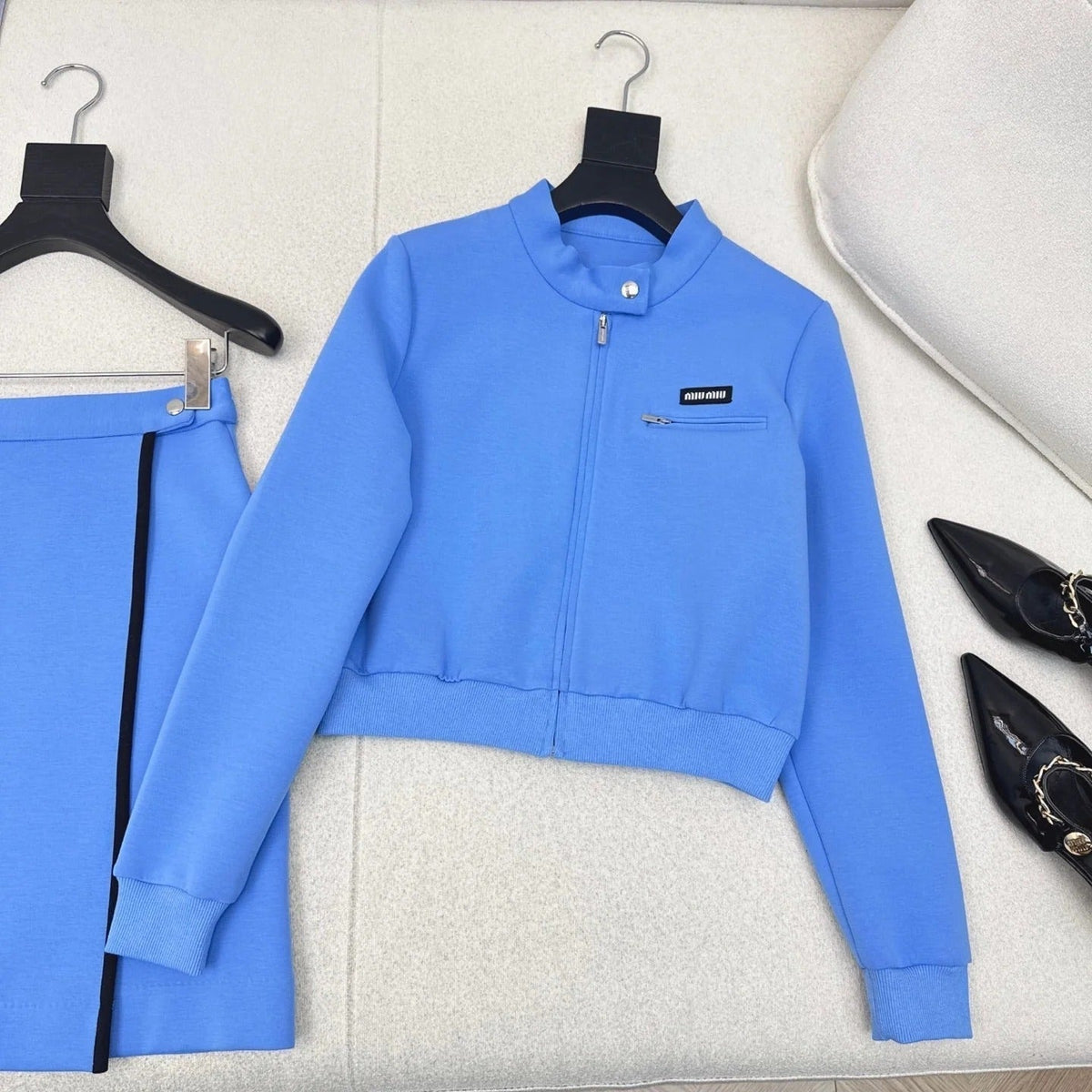MIUMIU JACKET AND SKIRT SET STYLE 861