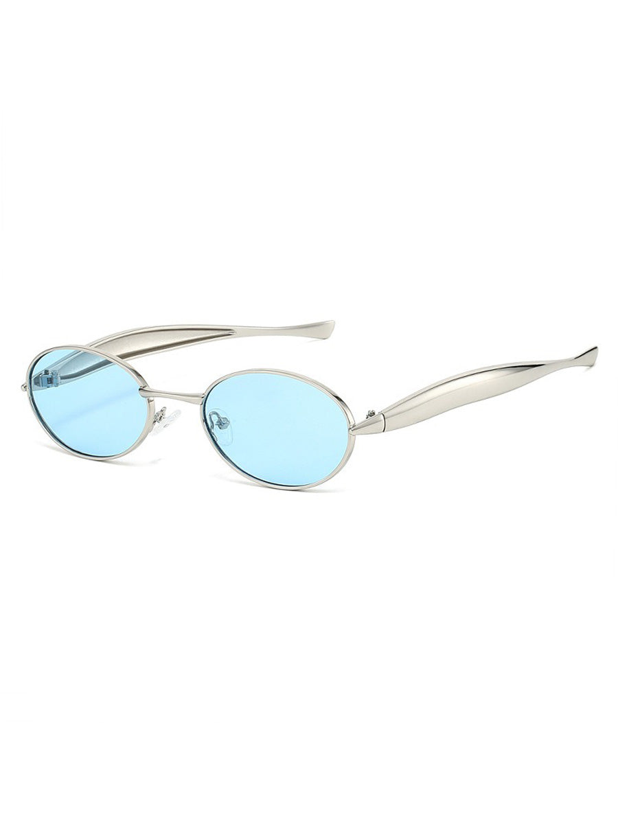 Olive Small Round-Frame Sunglasses