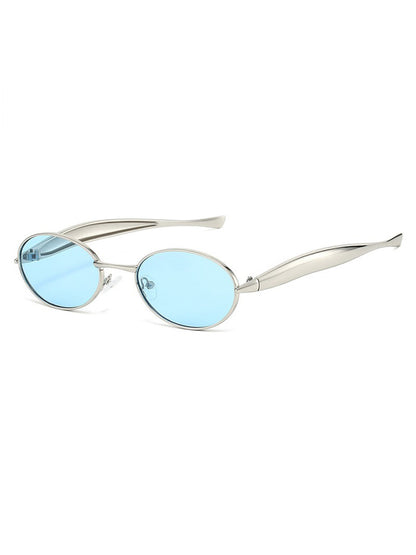 Olive Small Round-Frame Sunglasses