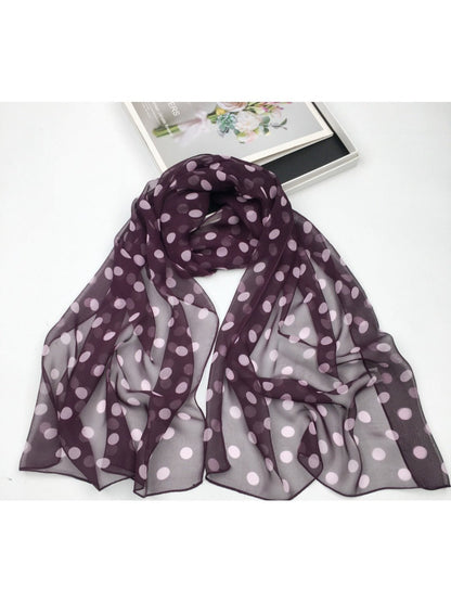 Scarvii - Polka Dot Scarf -  Classic &amp; Versatile