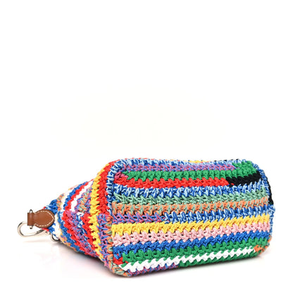 Fabric Crochet Pouch Multicolor