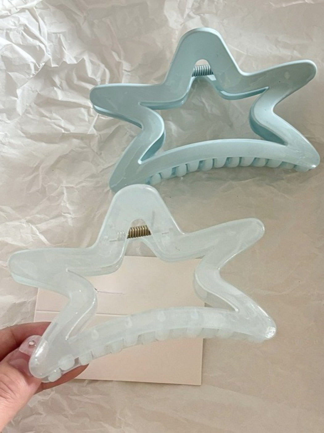 Clio - Blue Star or Bow Hair Clip - Chic &amp; Elegant