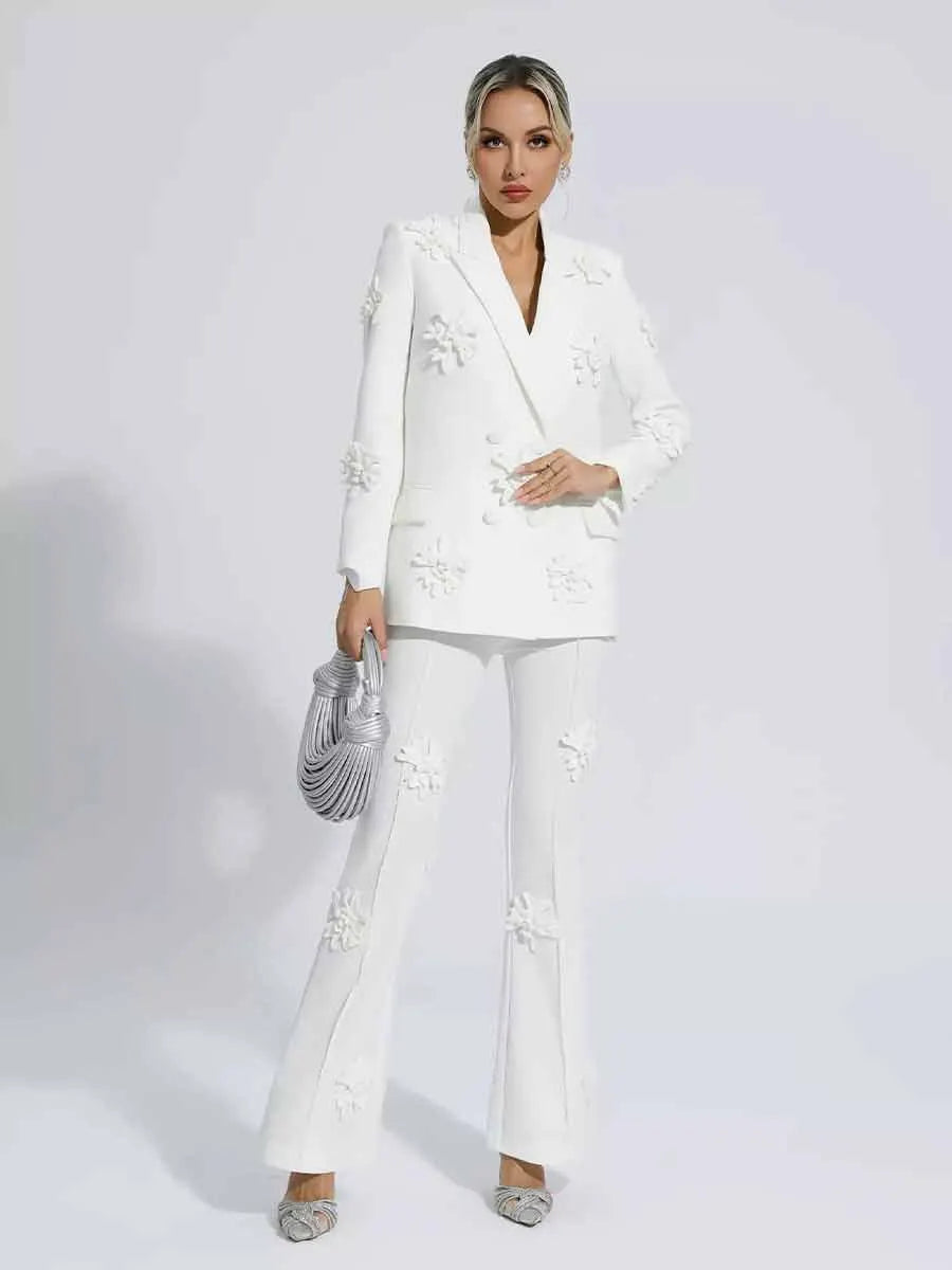 Heidi Jacquard Floral Suit Two Piece Set