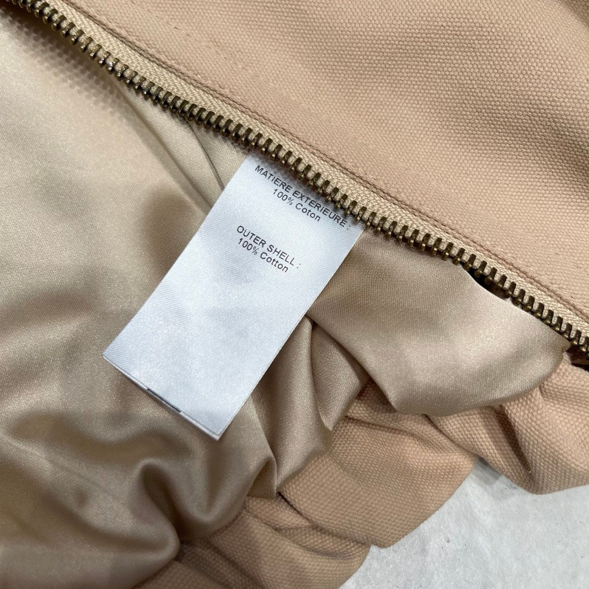 Chloe Cropped Jacket in Beige Cotton