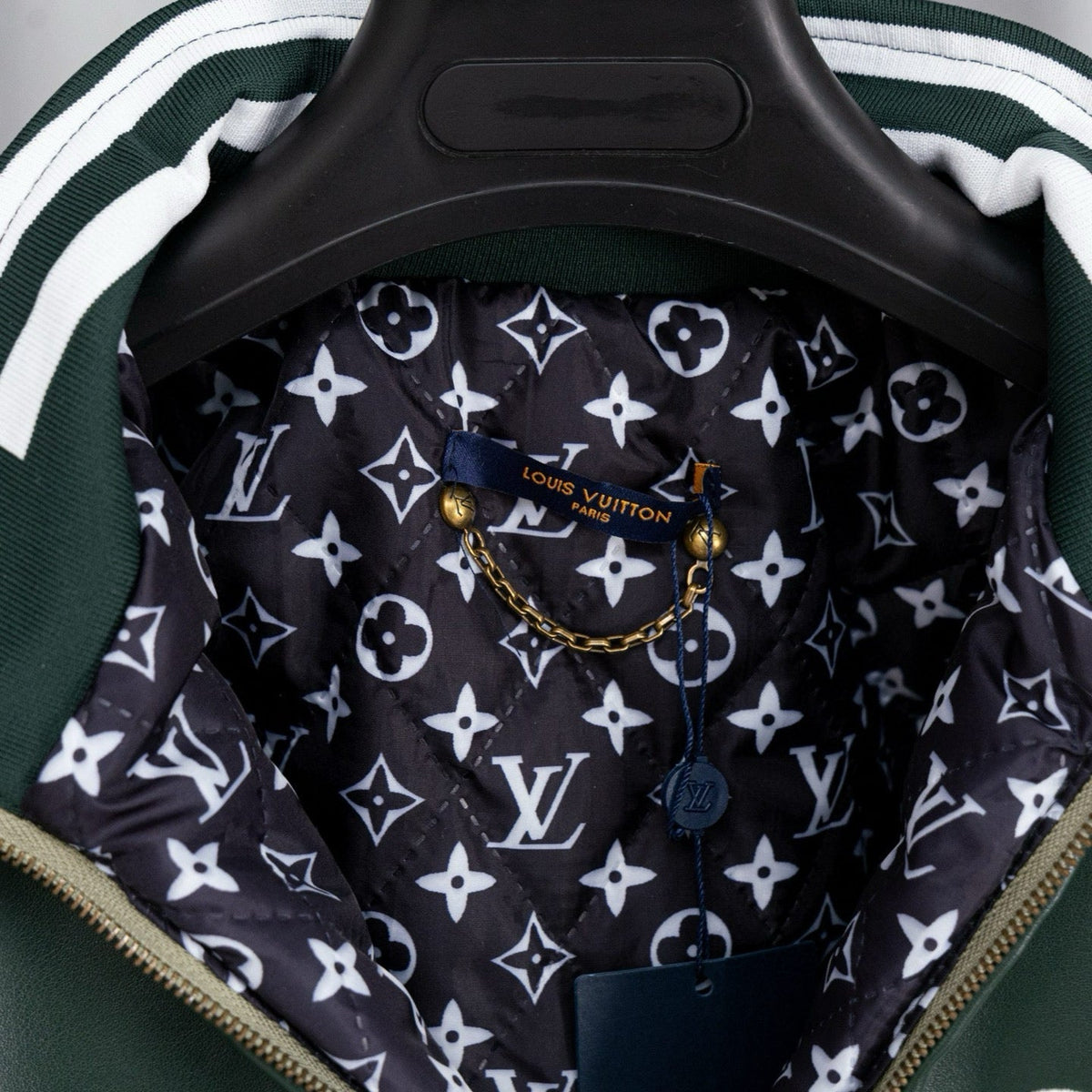 LV 25SS Mixed Leather Sweatshirt/Jacket 491946
