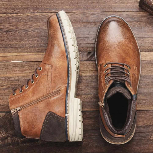 Sky Madrid Leather Ankle Boot