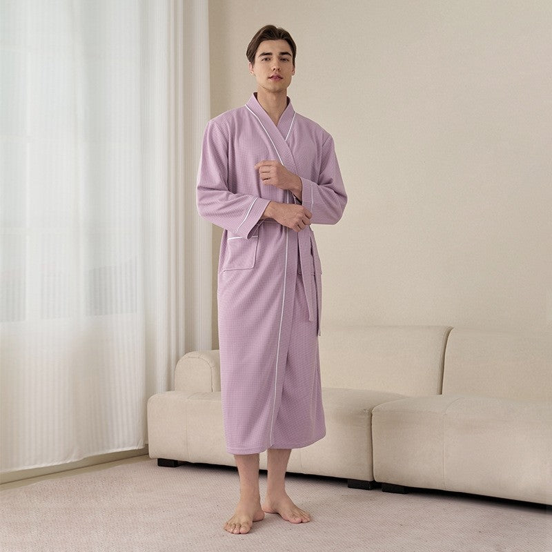 Men's Loose Long Sleeve Absorbent Robe