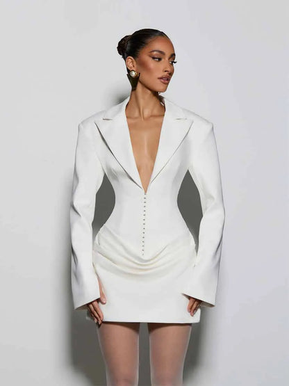 Aurora Low Neck Mini Dress