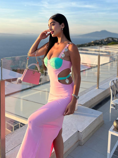 Valentina Maxi Dress In Pink