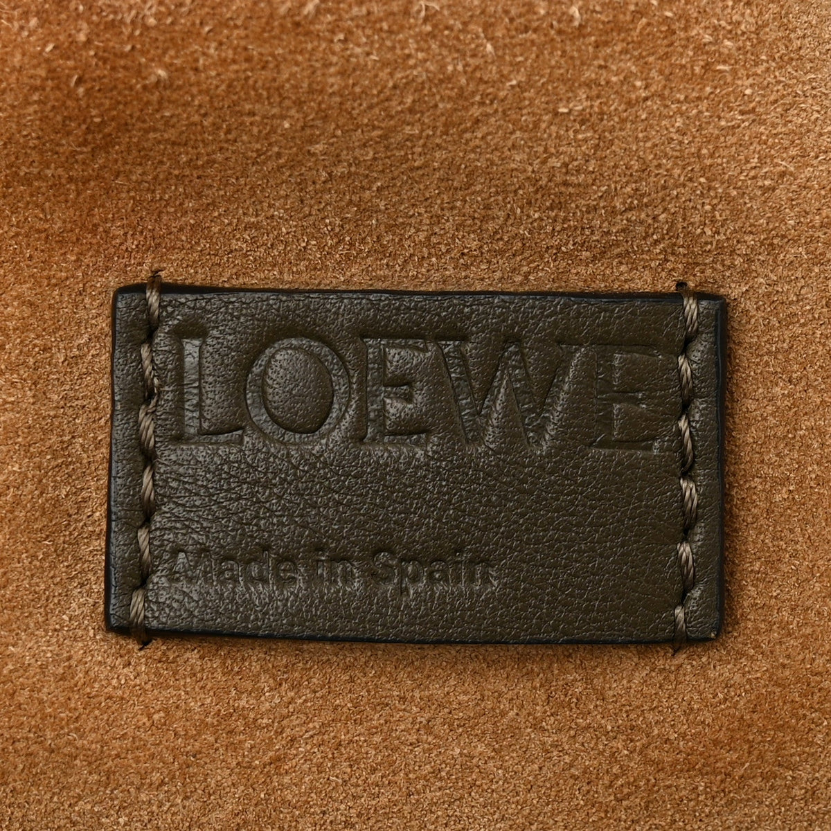 Nappa Medium Flamenco Knot Bag Dark Khaki