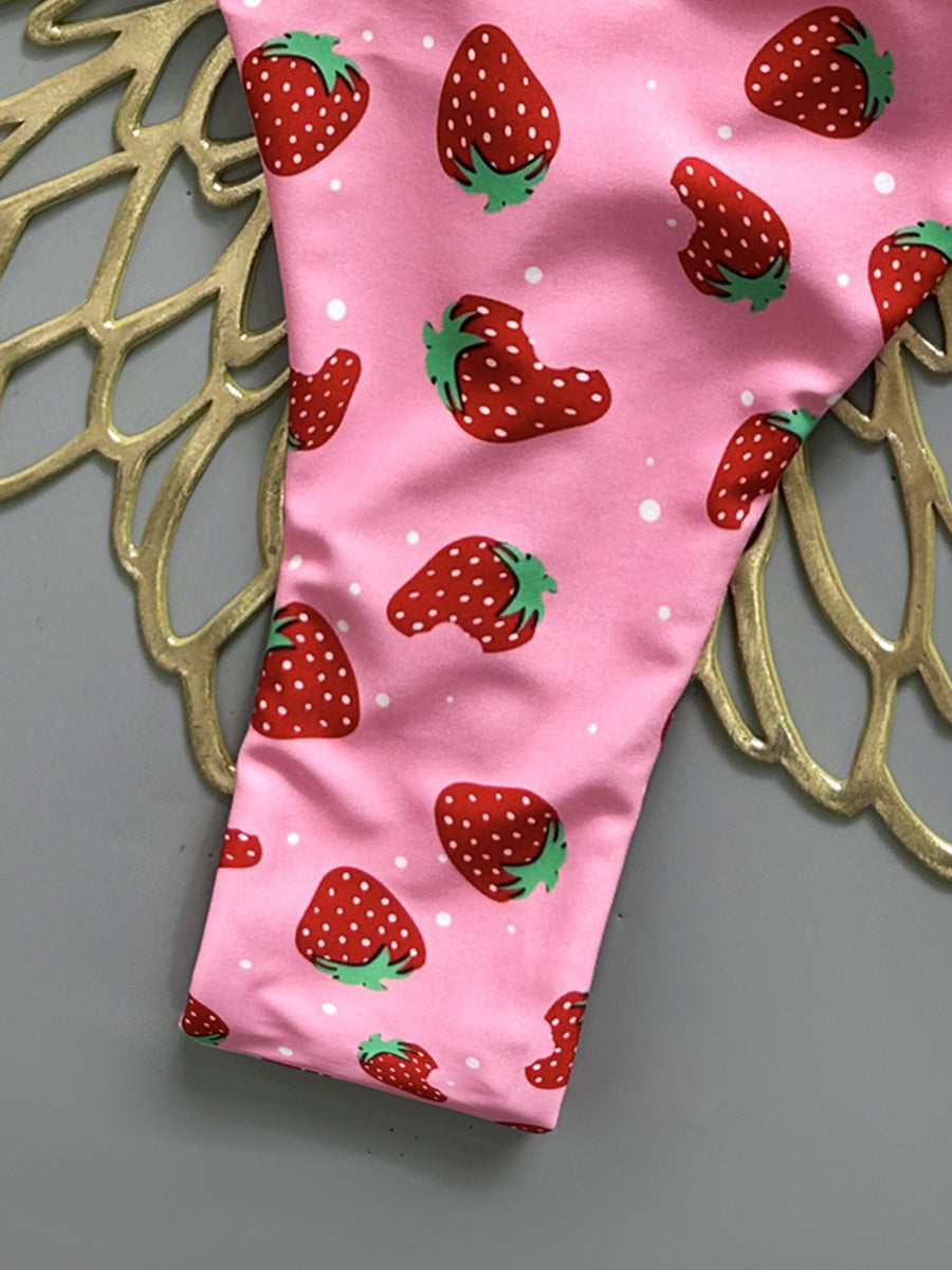 Anastasia Strawberry Print Bikini Two Piece Set
