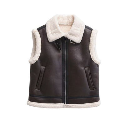 Fur Leather Vest